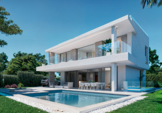 New Luxury Villas in Monte Biarritz with Partial Sea Views